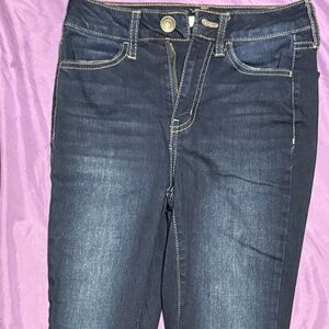 SO Juniors Deep Blue High Rise Skinny Jeans